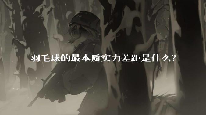 羽毛球的最本质实力差距是什么？