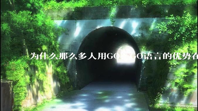 为什么那么多人用GO？GO语言的优势在哪里？