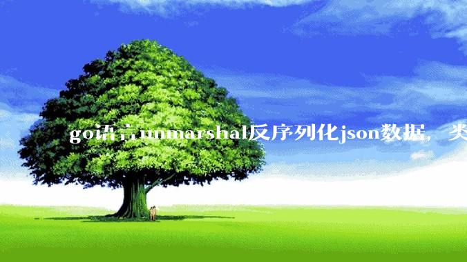 go语言unmarshal反序列化json数据，类型不确定怎么办？