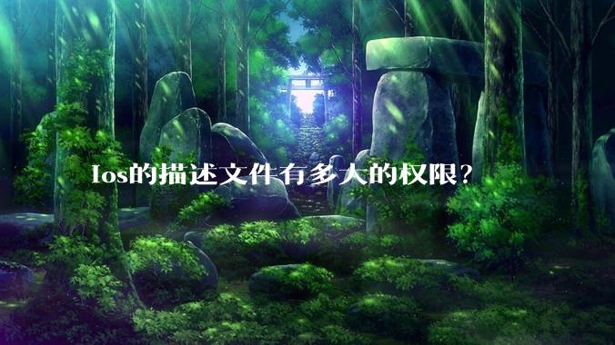 ios的描述文件有多大的权限？