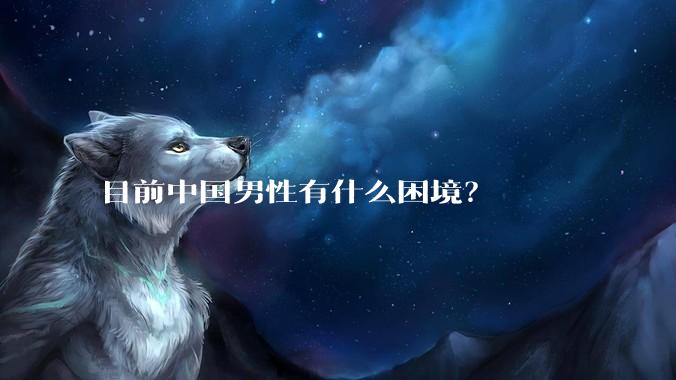 目前中国男性有什么困境？
